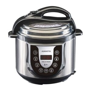 Panela De Pressao 4l Eletrônica Digital Preto/prata 127v Agratto