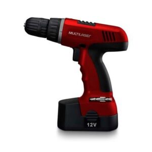 Parafusadeira Furadeira Elétrica Bivolt Multilaser Vermelho