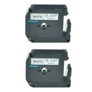 Fita para Rotulador Eletrônico M-K231 Black/ White