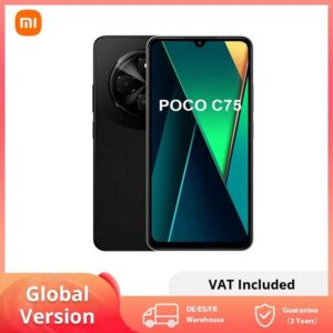 Celular Xiaomi Poco C75 256GB ROM, 8GB RAM, Triple Cmara 6.88 "Octa Core Helio G81-Ultra 21 Das