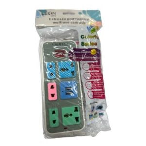 Extensão Profissional multiuso com USB - Leon GTS